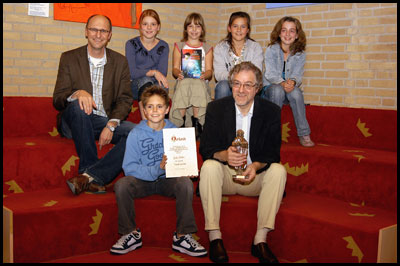 Jack Didden wint de kinderjury 2007 in Berlicum met zijn boek Vriend Vermist