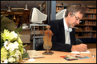 Jack Didden wint de kinderjury 2007 in Berlicum met zijn boek Vriend Vermist